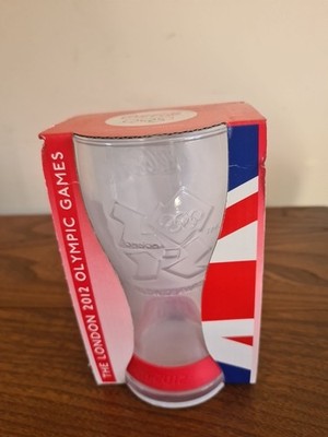 Coca Cola Gedenkglas und Armband London 2012 Olympische Spiele