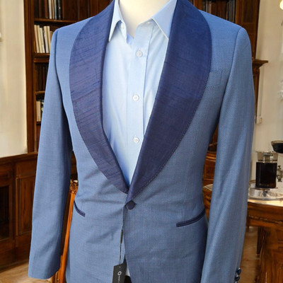 Bespoke Tuxedo Jacket 38r Shawl Collar Full Canvas Working Cuff Dinner Jacket