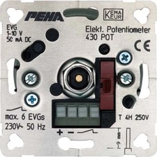 PEHA Potentiometer Dimmer 430POT UP 0-10V 230V IP20 matt Unterputz