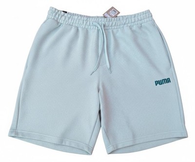Puma Embroidered Logo Texturen Shorts mint blau 539097-62 Hose Baumwolle Größe L