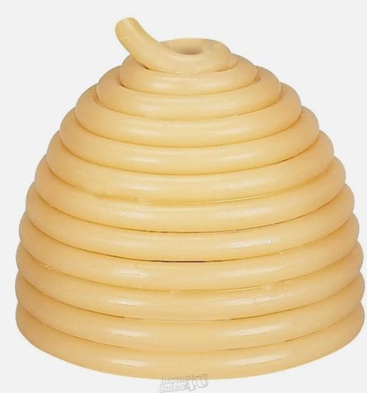 50-Hour Beehive Candle Refill, Eco-friendly Natural Beeswax with Cotton Wick