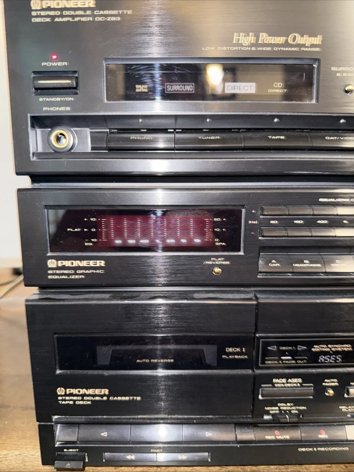 Sintonizador de CD de 6 discos Pioneer DC-Z83, F-Z93, PD-Z83M 2x amplificador ecualizador de cinta *VER VIDEO Foto 2 de 4