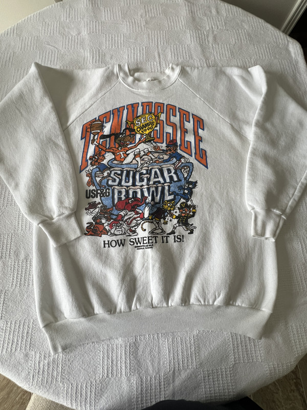 Vintage 1990 Sugar Bowl University Of Tennessee SEC Championship Sweatshirt, XL