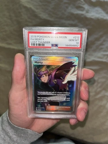Morty 212/214 PSA 10 Lost Thunder (New cert)