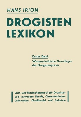 Irion - Drogisten-Lexikon Ein Lehr- und Nachschlagebuch fr Drogisten  - X555z