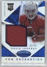 2015 Certified New Generation Jerseys Mirror Blue 82/99 David Johnson #NG-DJ 1n0