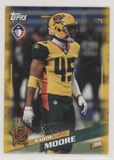 2019 Topps Alliance of American Football Gold 24/25 Rahim Moore #52 0g0