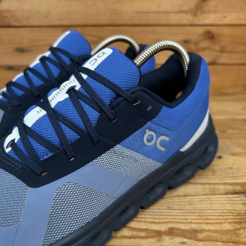Scarpe da ginnastica On Running da uomo taglia UK 8 CloudRunner Shale blu cobalto scarpe svizzere - Foto 9 di 13
