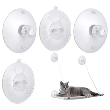 4 Pieces Cat Window Perch Suction Cup Powerful Window Bed Seat Replacement Su