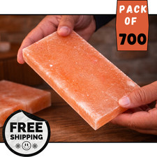 Himalayan Salt Tiles 8x4x1 | Pack of 700 Salt Bricks for Spa, Sauna & Wall Decor