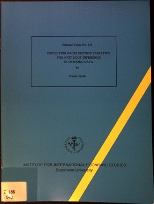 Exploiting Cross Section Variation for Unit Root Inference in Dynamic Data Semin