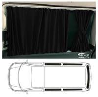 Tende Su Misura Per Vw T5 T6 T6.1 Multivan Caravelle Corte (717-1) In Nero