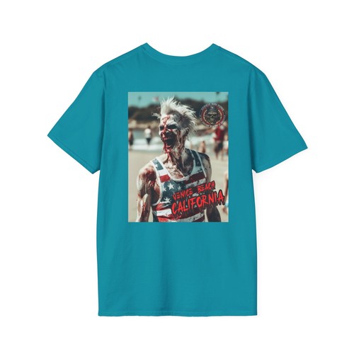 Zombie Ken, Venice Beach, artist, Dean Roth, Unisex Softstyle T-Shirt - Picture 19 of 33