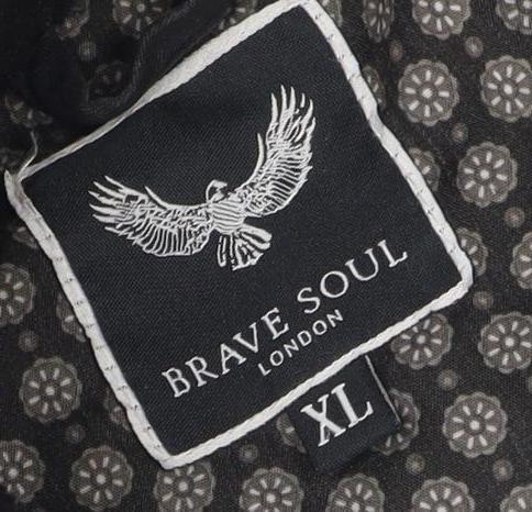 Chaqueta bomber Brave Soul XL negra para hombre - Imagen 3 de 12