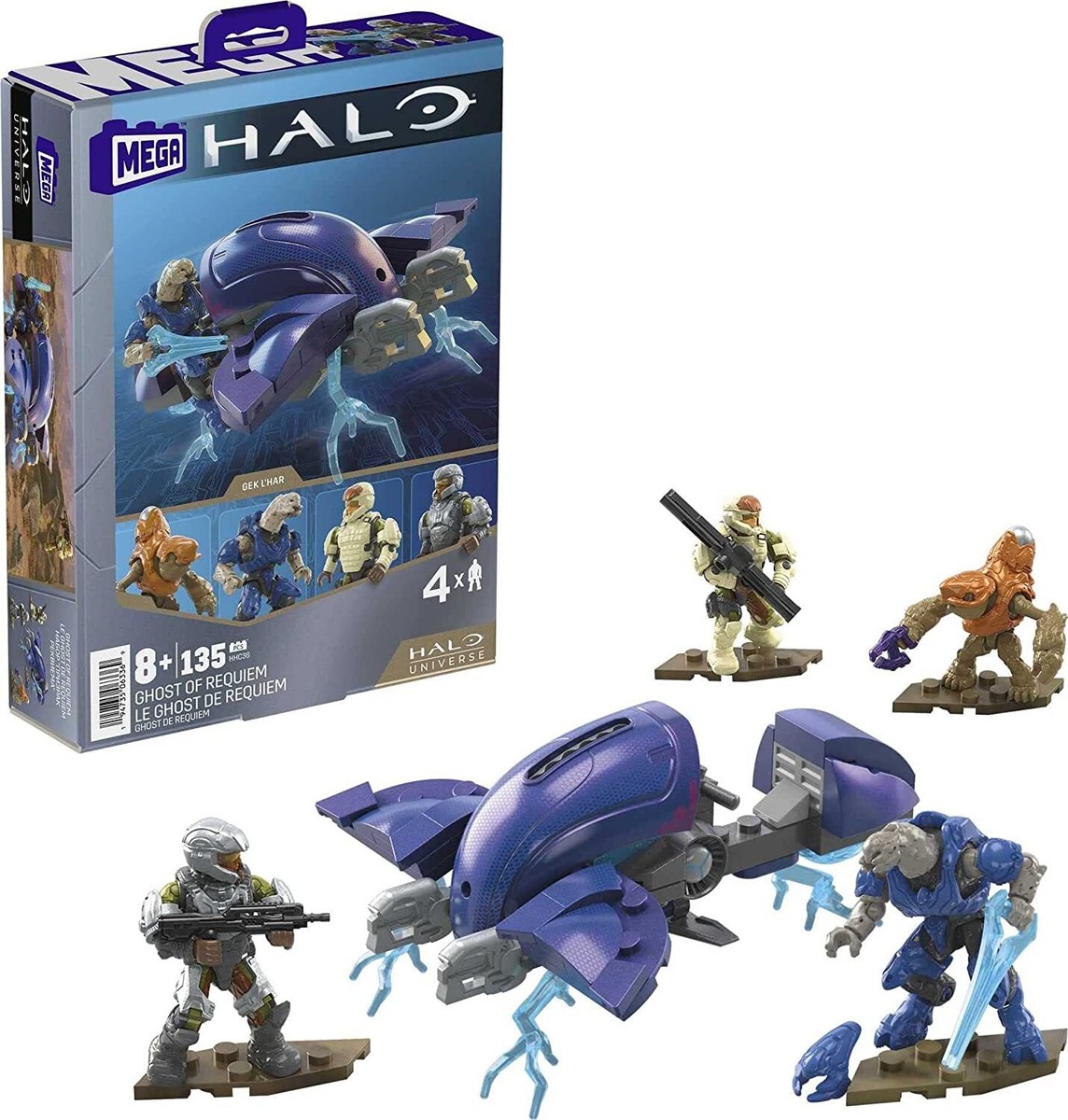 BRAND NEW HALO UNIVERSE MEGA CONSTRUX GHOST OF REQUIEM SET HHC36 GEK  L'HAR