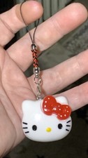 Large Hello Kitty Charm Phone Zipper Pull  Keychain Add On Attachment 