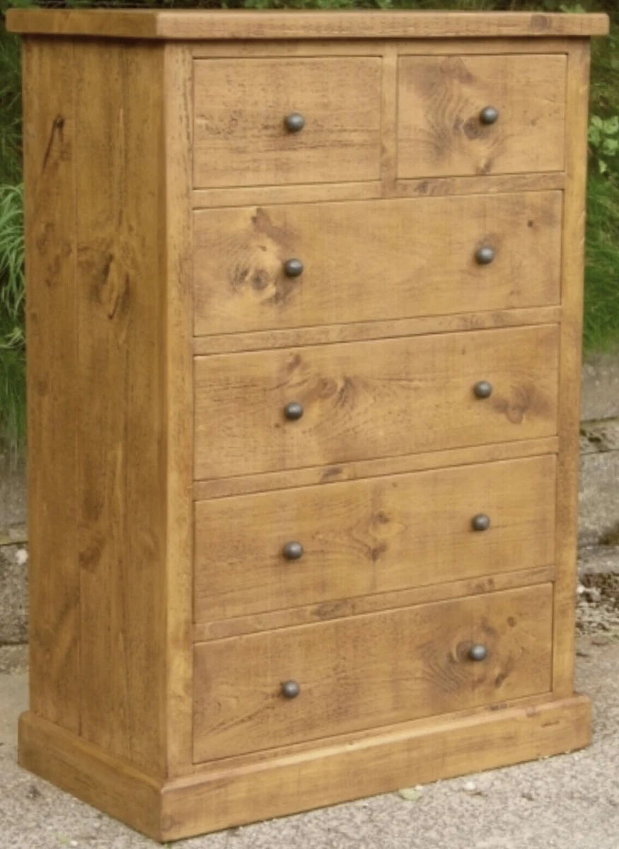 NEW SOLID WOOD CHEST OF DRAWERS dresser rustic plank Indigo furniture SIDEBOARD