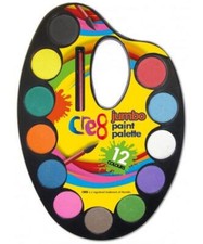 Cre8® Jumbo Paint Palette 12 Colours.