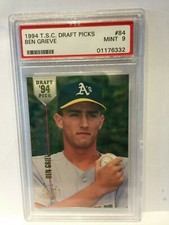 1994 Topps Stadium Club Draft Picks #84 PSA 9 MINT Ben Grieve Oakland Athletics