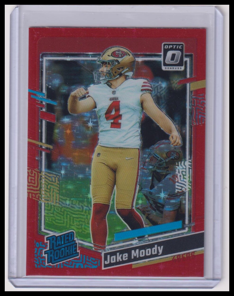 2023 Donruss Optic Jake Moody RC #289 SP Red Stars Rookie SF 49ers