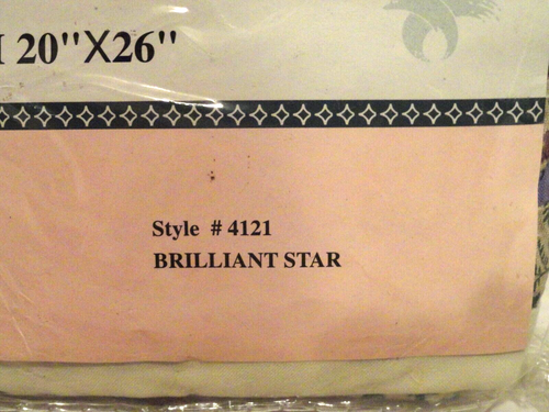 LEGACY HOME FURNISHINGS 2 PKS STANDARD SHAMS BRILLIANT STAR 20"X26"๐ - Picture 4 of 5