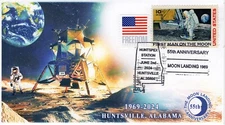 24-171, 2024, 55th Anniversary of Moon Landing,  Event Cover, Pictorial Postmark