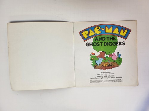 Vintage 1983 Pac-Man and the Ghost Diggers Paperback book Golden Press books - Picture 2 of 11