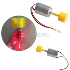 DC Micro Motor Small LED lights Vertical Axis Wind Turbine Generator Blades