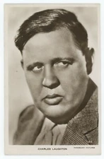Movie Actor Charles Laughton Vintage Milton Real Photo RPPC Postcard