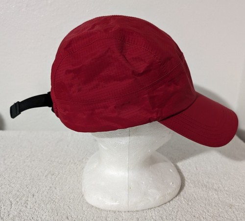 LL Bean Storm Chaser Hat Cap Strap Back Nylon Ripstop Lightweight Hiking Red - Picture 2 of 9