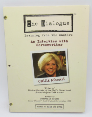 THE DIALOGUE: LEARNING FROM THE MASTERS - INTERVIEW WITH CALLIE KHOURI DVD DOCU