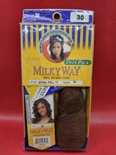 Shake-N-Go Milky Way Spiral Roll 12 Twin Pack 100 Human Hair Color 30 NWT