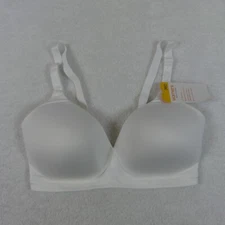 Warners Bra Womens 36D White Wireless Lightly Lined Blissful Benefits RM1691W