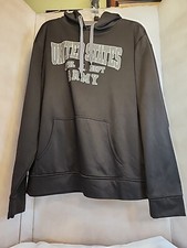 US Army Logo Military Hoodie Hooded Sweatshirt Men Women Black/Gray XL