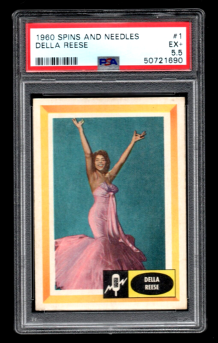1960 Fleer Spins and Needles #1 Della Reese Jazz and Gospel Singer PSA 5.5  - Picture 1 of 2