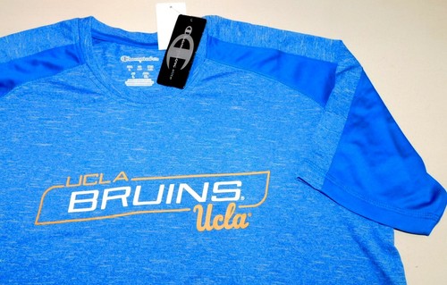 NEW MENS LARGE BLUE CHAMPION UCLA BRUINS COLLEGE TEE T SHIRT FOOTBALL BASKETBALL