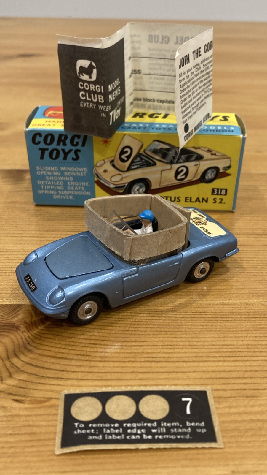 Corgi 318, Lotus Elan S2 - Free Price Guide & Review