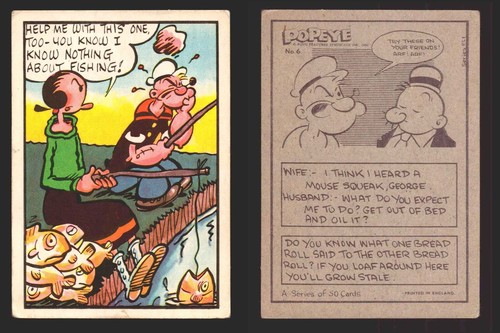 Tarjeta coleccionable vintage de confitería Popeye Chix 1959 tú eliges individuales #1-50 - Imagen 18 de 61