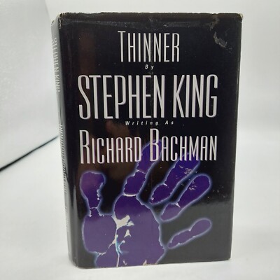 Thinner by Stephen King Writing As Richard Bachman Signet 1984 Hardcover DJ Read