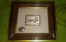 Quadro Emyl Sere' Lamina d' argento puro e riporti in oro 24kt opera ORIGINALE