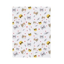 Adorable Cat Plush Blanket - Cozy Pet Lover's Gift, Kids Room Decor, Throw,