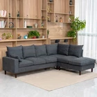 New Fabric Modular Large Sectinal Sofa Group Set 5 6 Seater Corner Sofa Chaise