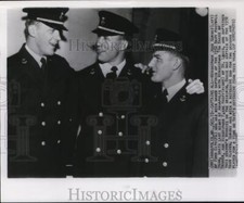 1951 Press Photo U.S. Navy Football Team Captains in Annapolis, Maryland