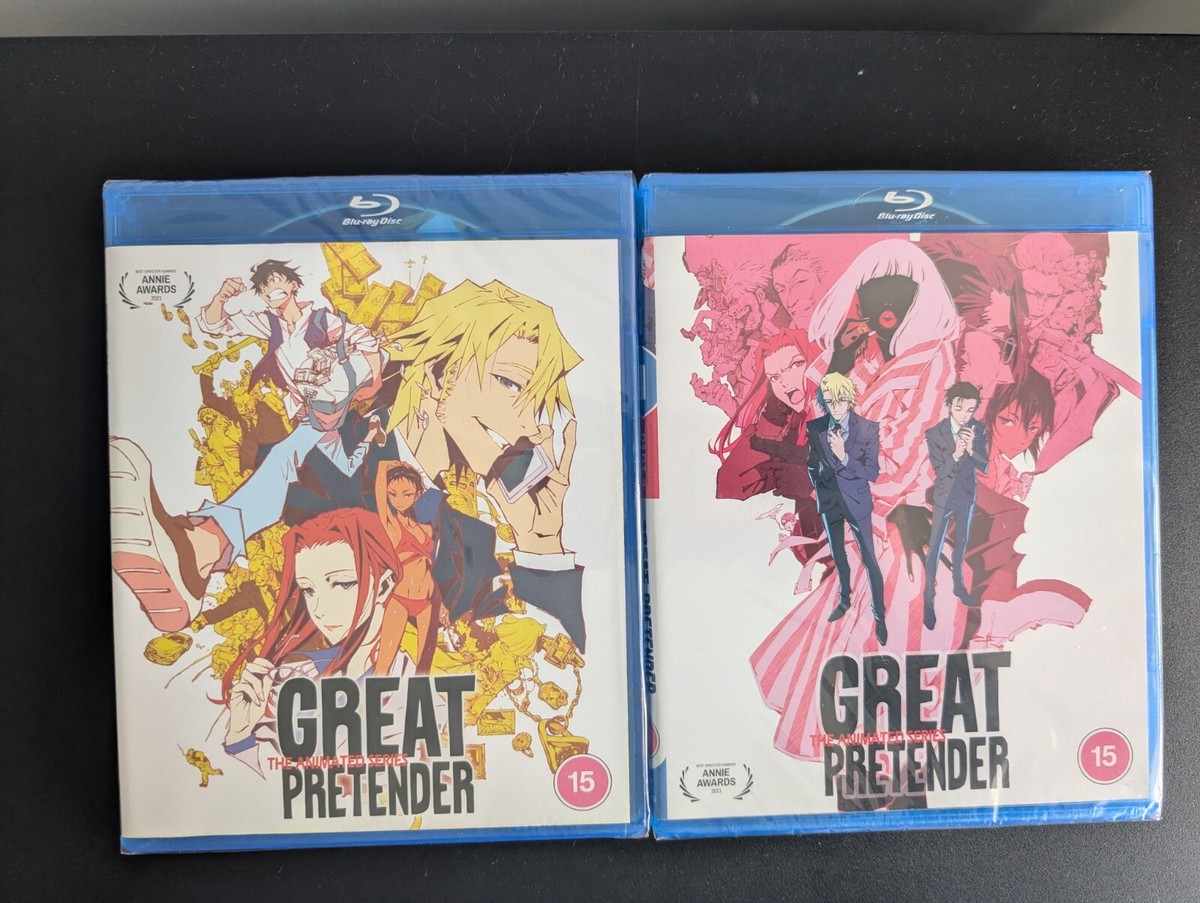 Great Pretender Part Cases 1,2,3,4 Blu Ray New Sealed UK Edition Anime