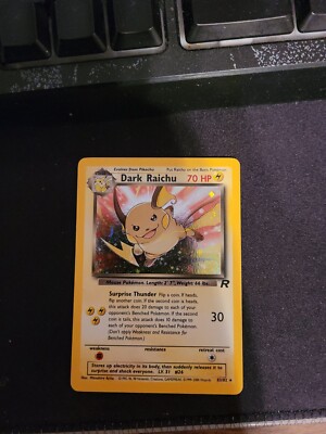 Dark Raichu 83/82 1st Edition Holo 2000 Pokemon Team Rocket Secret