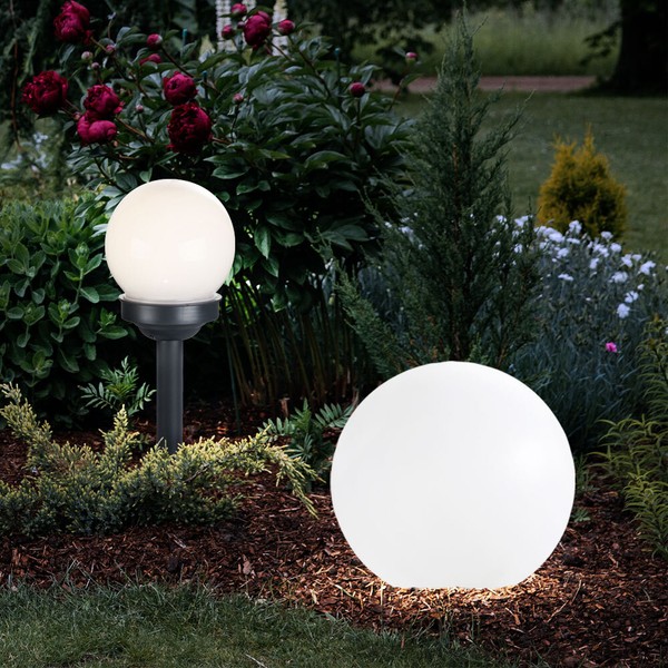Solarlampe Steckleuchte Kugellampe AußEnleuchte Led Erdspieß Gartendeko 2Er Set-image