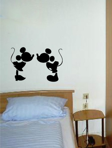 Calcomanía Mickey Minnie Mouse Kiss Disney Nurero Niños Dormitorio Pared Arte Pegatina - Imagen 3 de 5
