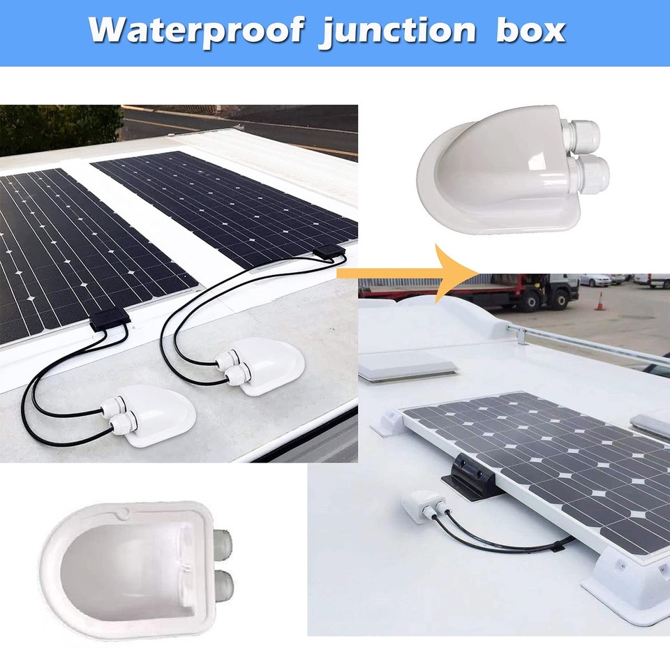 7pcs Solar Panel Mounting Bracket Kit-Boat Caravan Camper Van RV Roof ...