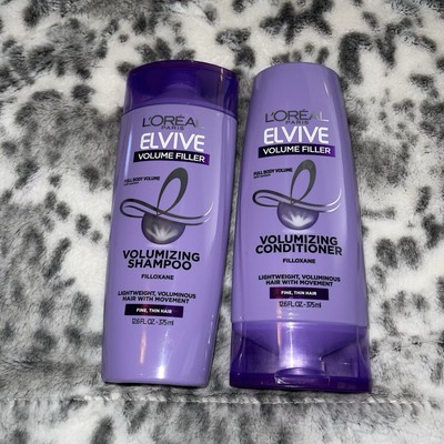 NEW L oreal Elvive Volume Filler Volumizing Shampoo & Conditioner Lot 12.6 Fl Oz
