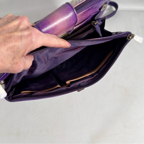NWT Anuschka hand painted buttery leather, stunningly beautiful vivid colors. - Picture 7 of 15